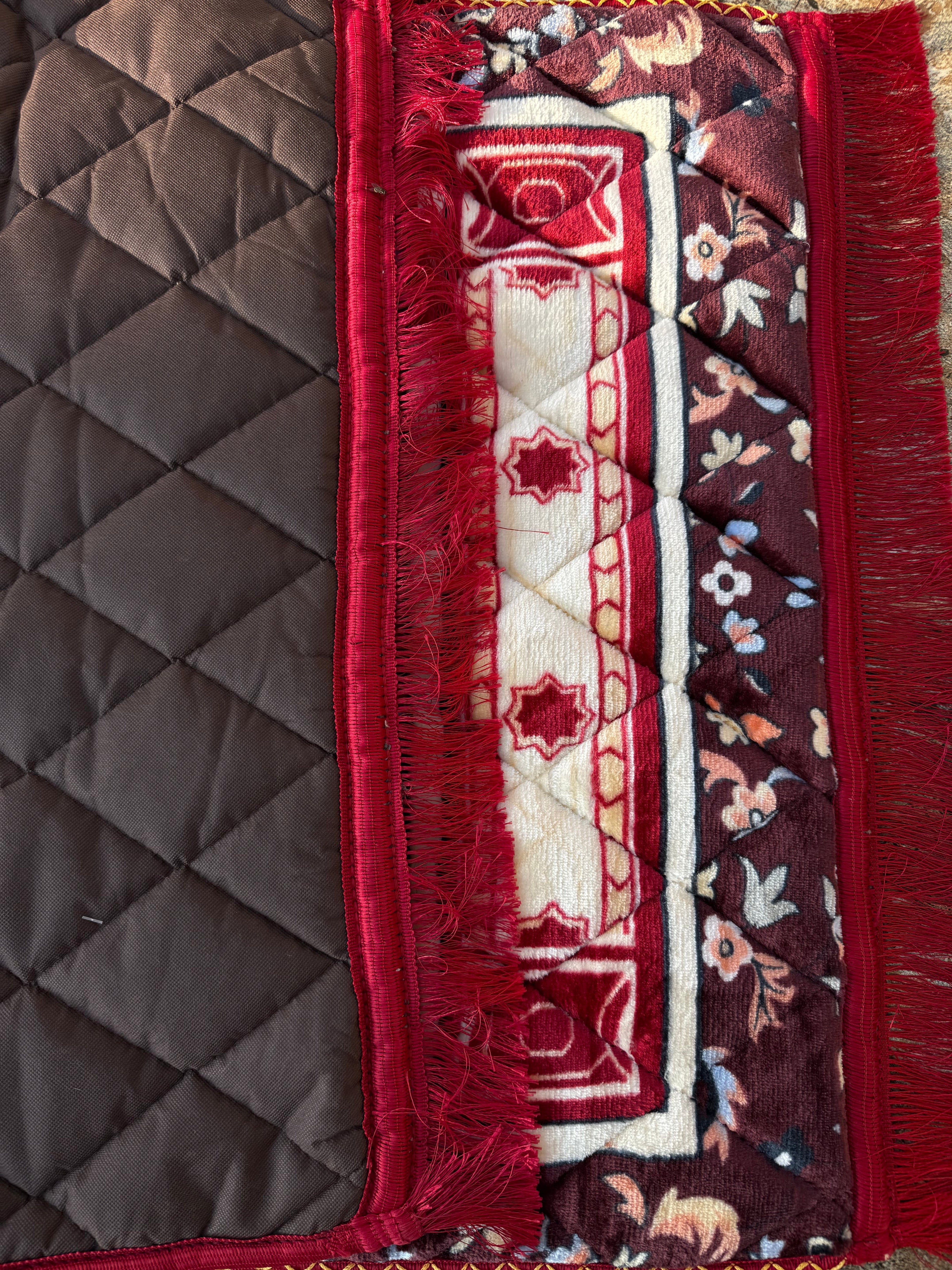 Luxury Foam Filled Soft Prayer Mats Golden
