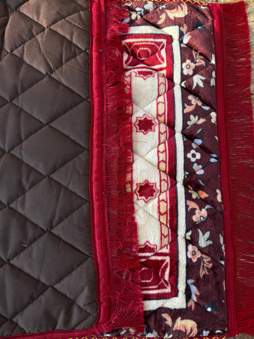 Luxury Foam Filled Soft Prayer Mats Green